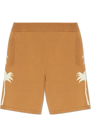 Palm Angels Casual Shorts, male, , Size: L Shorts with Palm Pattern