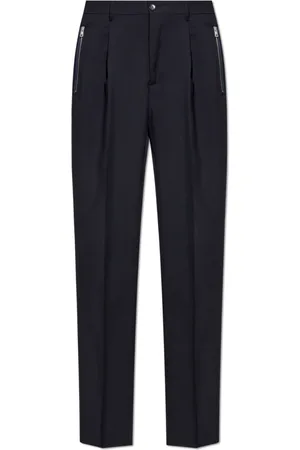 Etro Suit Trousers, male, , Size: 2XL Wool Trousers with Creases