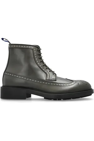 Burberry Lace-up Boots, male, , Size: 10 US Leather Loch Ankle Boots