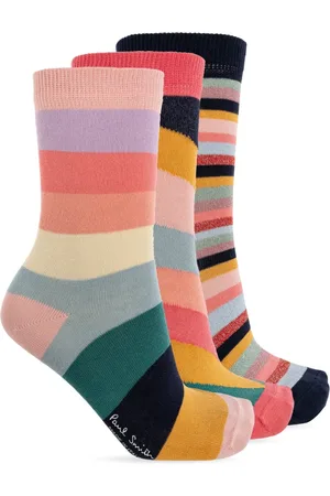 Paul Smith Socks, female, , Size: ONE SIZE Three-pack of Cotton Socks with Lurex Thread