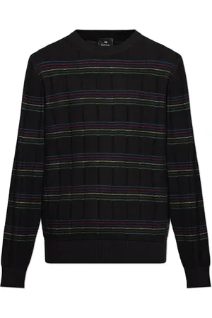 Paul Smith Round-neck Knitwear, male, , Size: L Sweater with Striped Pattern