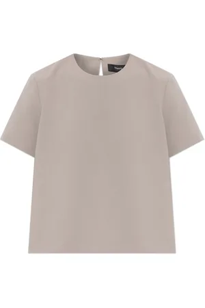 THEORY T-Shirts, female, , Size: XL Top with a round neckline