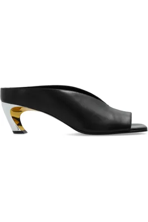 Alexander McQueen Heeled Mules, female, , Size: 7 1/2 US Leather Slides