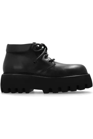Alexander McQueen Lace-up Boots, male, , Size: 9 US Leather Platform Boots