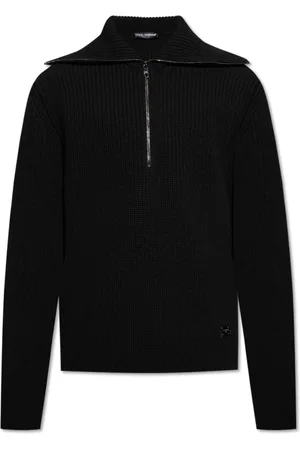 Dolce & Gabbana Turtlenecks, male, , Size: L Wool sweater with wide collar