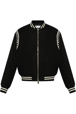 Alexander McQueen Bomber Jackets, male, , Size: L Wool jacket