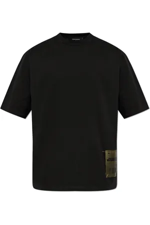 Dsquared2 T-Shirts, male, , Size: 2XL T-shirt with Logo Patch
