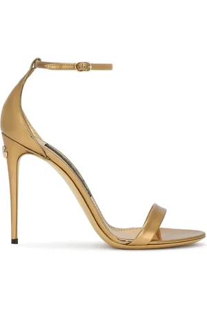 Dolce & Gabbana High Heel Sandals, female, , Size: 5 US Keira Metallic High Heel Sandals