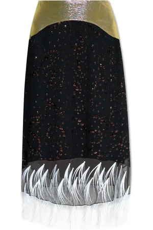 Tory Burch Midi Skirts, female, , Size: 2XS Skirt with Decorative Finish