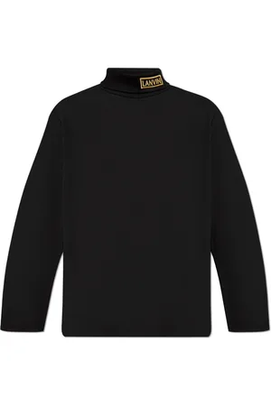 Lanvin Turtlenecks, male, , Size: M Turtleneck sweater with logo
