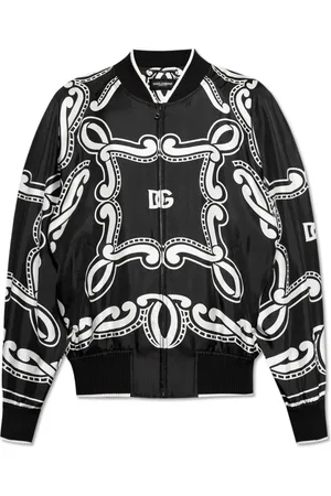 Dolce & Gabbana Bomber Jackets, male, , Size: M Silk bomber jacket