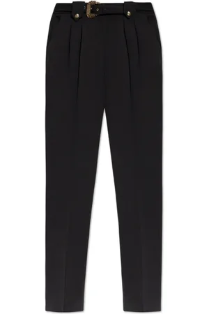 VERSACE Straight Trousers, female, , Size: S Trousers with belt