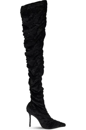 Jimmy Choo Over-knee Boots, female, , Size: 8 1/2 US Velvet Heeled Boots Lotta