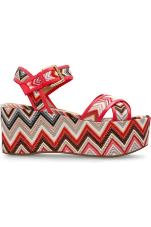 Missoni Wedges, female, , Size: 10 US Patterned platform sandals