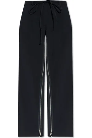 Helmut Lang Straight Trousers, female, , Size: S Pants with zippers on the legs