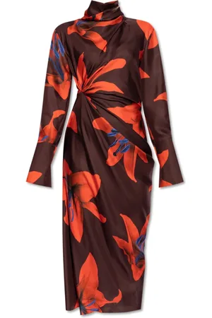 Alexander McQueen Midi Dresses, female, , Size: S Silk dress