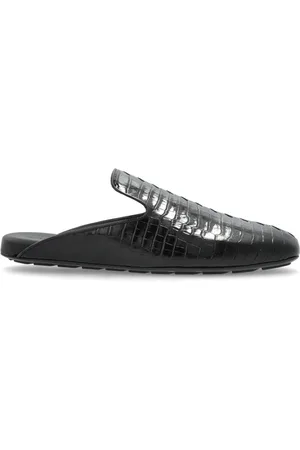 Bottega Veneta Mules, male, , Size: 10 US Leather Slides Roma