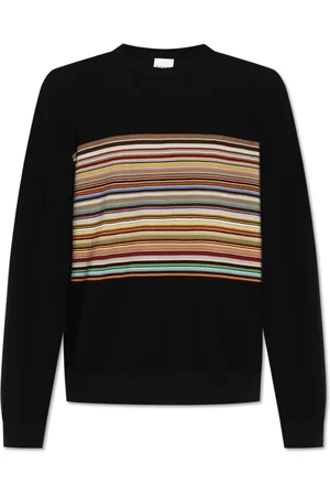Paul Smith Round-neck Knitwear, male, , Size: L Wool Sweater with Crew Neck
