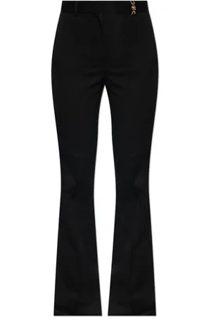 VERSACE Wide Trousers, female, , Size: S Wool trousers