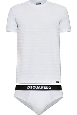 Dsquared2 Pyjamas, male, , Size: XL Set: Briefs and T-Shirt with Logo