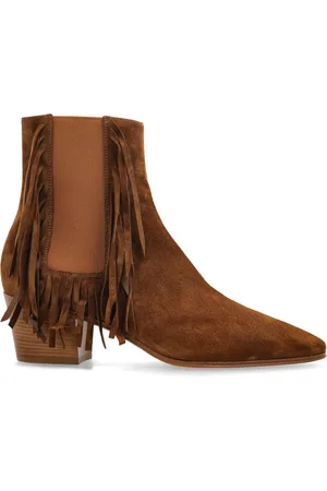 Casadei Cowboy Boots, female, , Size: 10 US Suede Ankle Boots with Heel