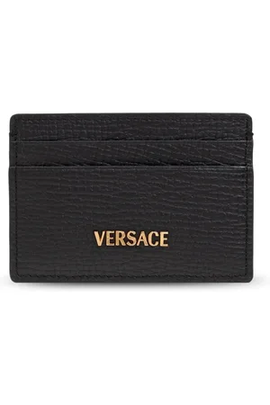 VERSACE Wallets & Cardholders, male, , Size: ONE SIZE Leather card holder