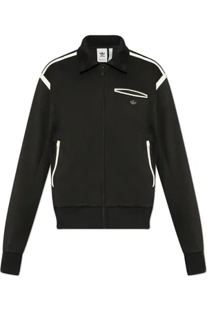 adidas Zip-throughs, male, , Size: L Sweatshirt with logo