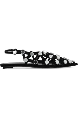 The Attico Ballerinas, female, , Size: 10 US Grid openwork ballet flats