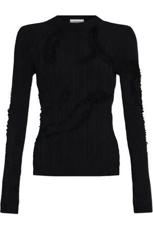 Alexander McQueen Round-neck Knitwear, female, , Size: XS Wool sweater