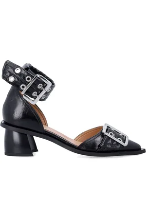 Ganni Pumps, female, , Size: 9 US Closed Toe Pumps with Ankle Straps
