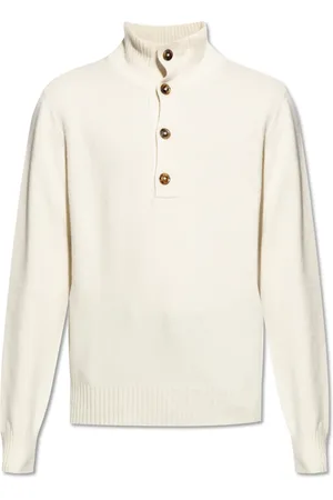 Tom Ford Turtlenecks, male, , Size: L Sweater with Buttoned Neckline