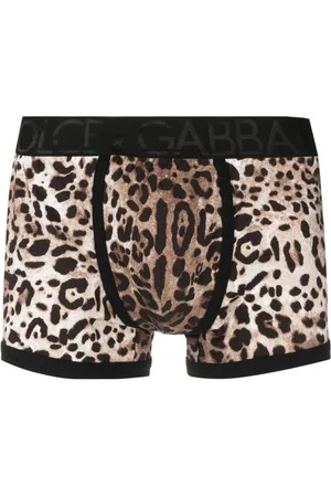 Dolce & Gabbana Bottoms, male, , Size: XL Animal Print Boxer Briefs