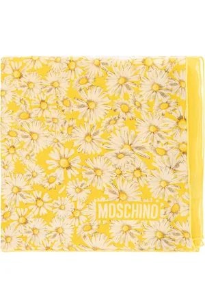 Moschino Silky Scarves, unisex, , Size: ONE SIZE Silk scarf with floral motif