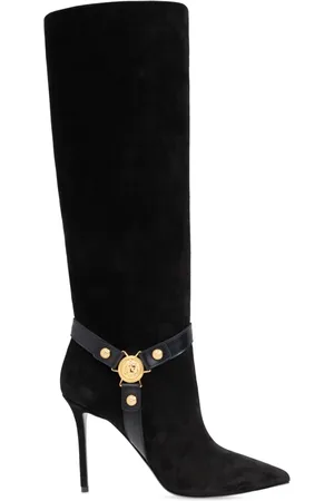 Balmain Heeled Boots, female, , Size: 9 US Leather Boots