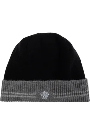 VERSACE Beanies, male, , Size: ONE SIZE Cashmere hat