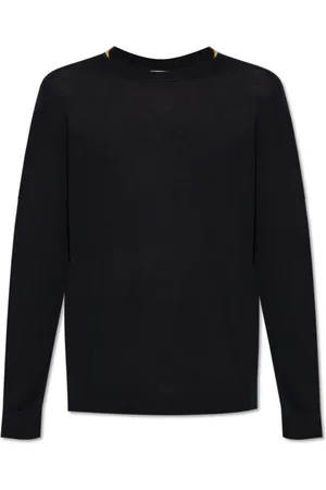 Paul Smith Round-neck Knitwear, male, , Size: 2XL Wool Sweater with Crew Neck