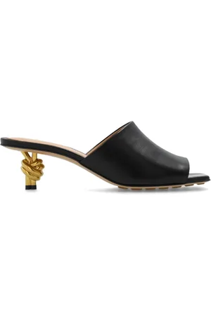 Bottega Veneta Heeled Mules, female, , Size: 7 US Leather Mules