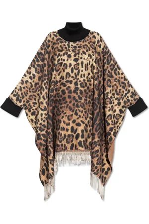 Dolce & Gabbana Capes, female, , Size: S Poncho with animal motif