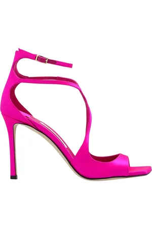Jimmy Choo High Heel Sandals, female, , Size: 5 US Azia Satin Heeled Sandals