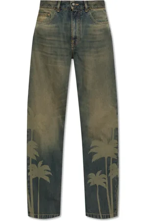 Palm Angels Straight Jeans, male, , Size: W30 Jeans with Logo