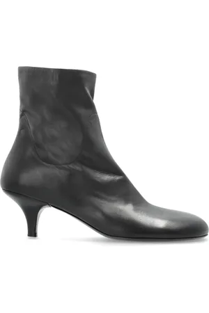 MARSÈLL Heeled Boots, female, , Size: 8 US Leather ankle boots with heel