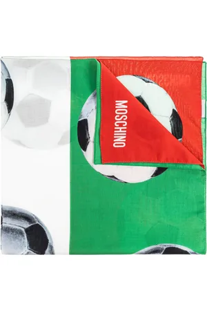 Moschino Scarves, unisex, , Size: ONE SIZE Cotton scarf with print