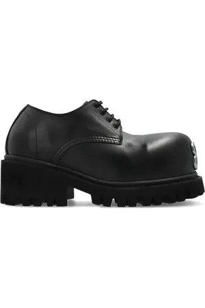 Balenciaga Laced Shoes, male, , Size: 9 US Leather boots Stomper