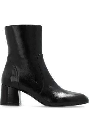 Stuart Weitzman Heeled Boots, female, , Size: 8 1/2 US Patent Leather Ankle Boots Flareblock