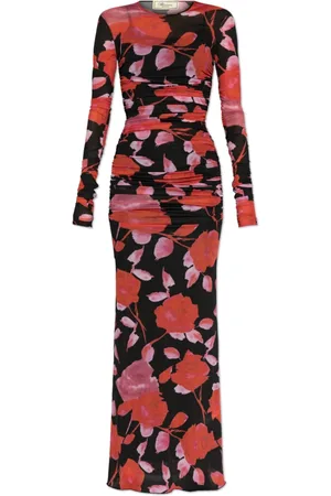 BLUMARINE Maxi Dresses, female, , Size: 2XS Dress with floral motif