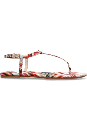 Missoni Flat Sandals, female, , Size: 9 US Patterned sandals