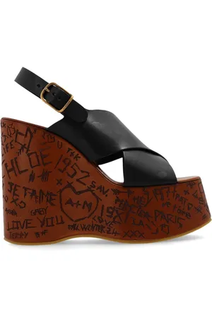 Chloé Wedges, female, , Size: 8 US Wedge Sandals Maxime