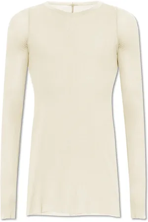 Rick Owens Long Sleeve Tops, male, , Size: XL Ribbed T-shirt Rib