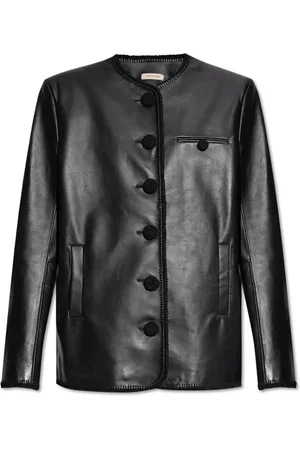 The Mannei Leather Jackets, female, , Size: XS Leather jacket with decorative trims