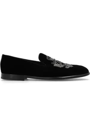 Dolce & Gabbana Loafers, male, , Size: 12 US Velvet loafers